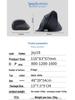 Ergonomic Vertical Wireless Rechargeable Bluetooth Mouse - Silent Dual Mode for Notebook
