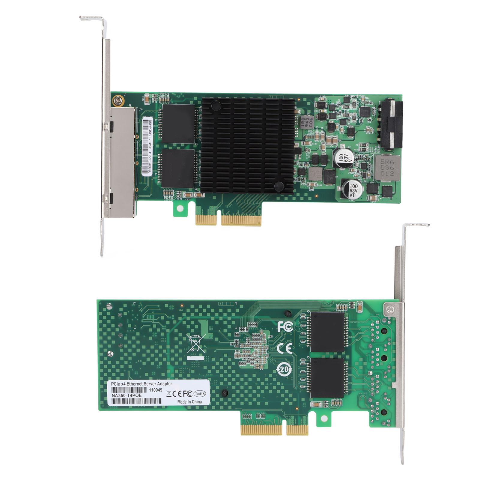 

Network Card 4 R45 Interfaces POE Power Supply Wifi Cards Stable Reliable Computer Supplies