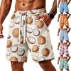 Herren lockere Air-Layer-Shorts mit Taschen für Fitnessstudio-Training Strandbekleidung Freizeit Sportliche Nutzung Kordelzugbund