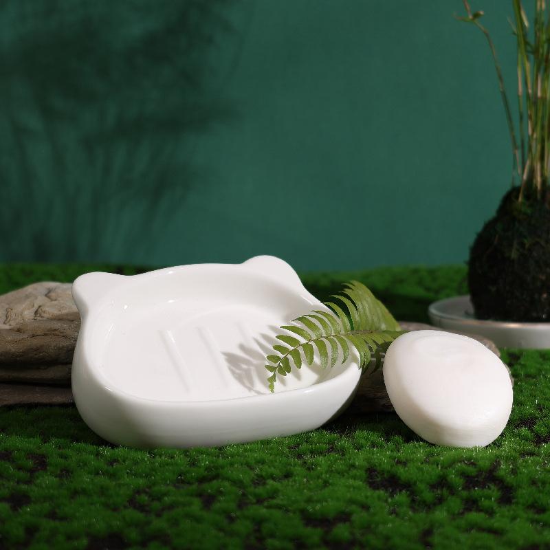 4pcs Creative Panda Ceramic Lotion Bottle Soap Dish Mouthwash Cup Ceramic Cartoon Bathroom Kit Modern Bathroom Accessories