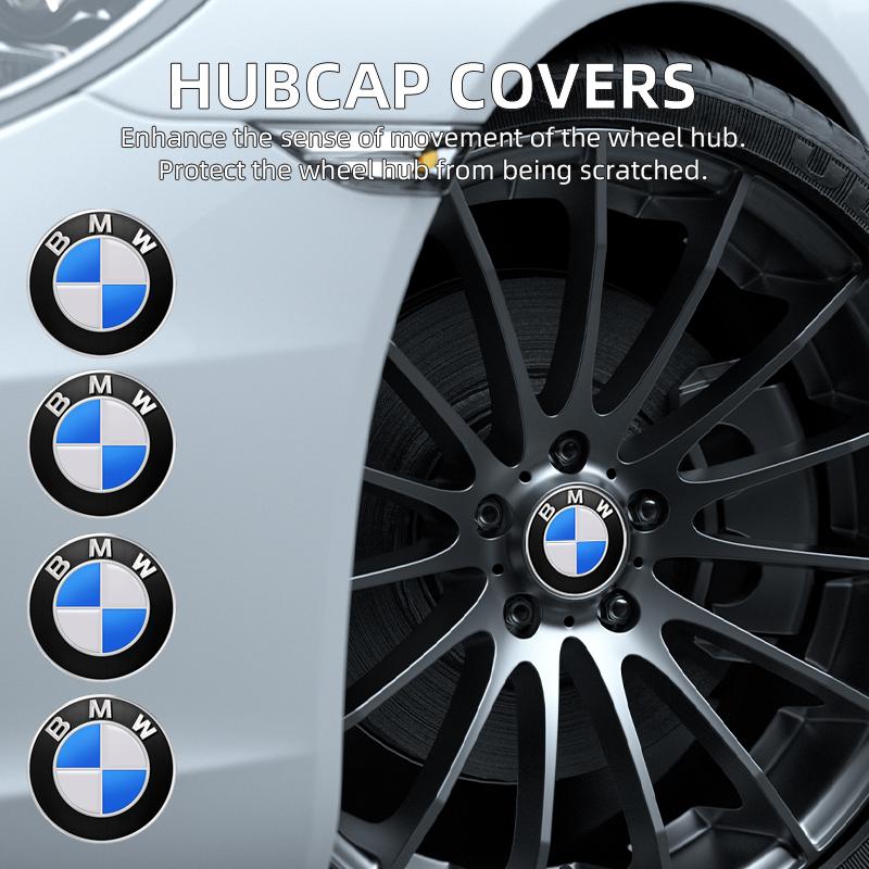 For BMW M 4Pc 65mm 56mm Wheel Center Caps Emblem Badge 50th Anniversary For BMW E39 E46 E90 E60 E87 E53 F10 F20 F30 M X3 X5 X6 Accessories
