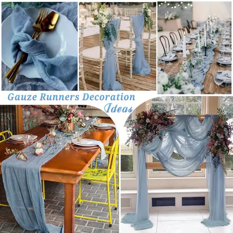 6 Pack Green Table Runner Wedding Banquet Boho Wedding Baby Bridal Shower Decor Table Runner Holiday Banquet Luxury Tablecloth