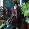 Dream Jiangnan Ethnic Style Loose Fit Ramie Sun Protection Shirt Robe