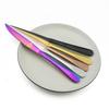 6pcs Matte Colorful Stainless Steel Satin Finish Cutlery Set Rainbow Rose Sharp Dinner Steak Knife Dinnerware Set Table Knives Silverware Set