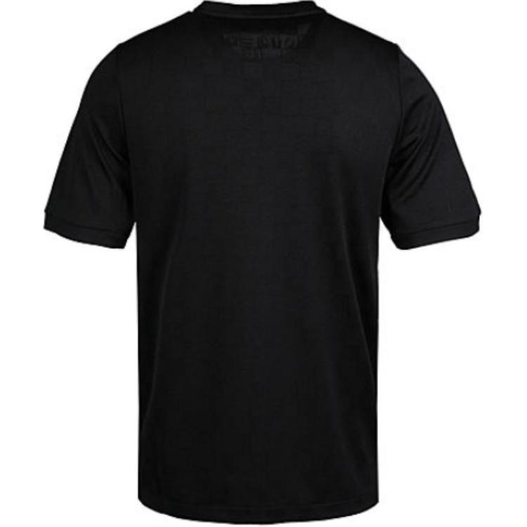 Nike Retro Casual Letter Print Breathable Soccer Commemorative Short Sleeve T-Shirt Men Tops Black 886873-012