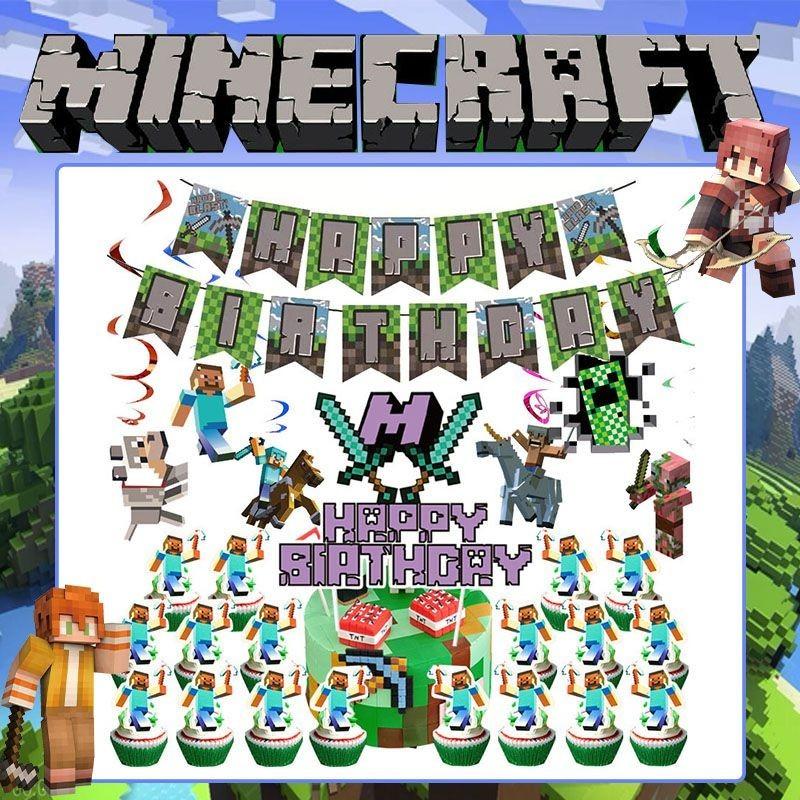 Durable Pixel Wars Party Supplies Set For Exciting Halloween Decorations