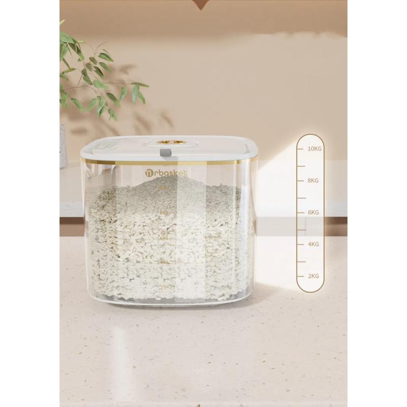 Rice Bucket Household Insect-proof and Moisture-proof Sealed Canned Grain Rice Storage Box Storage Box Flour Dog Food Cat Food
