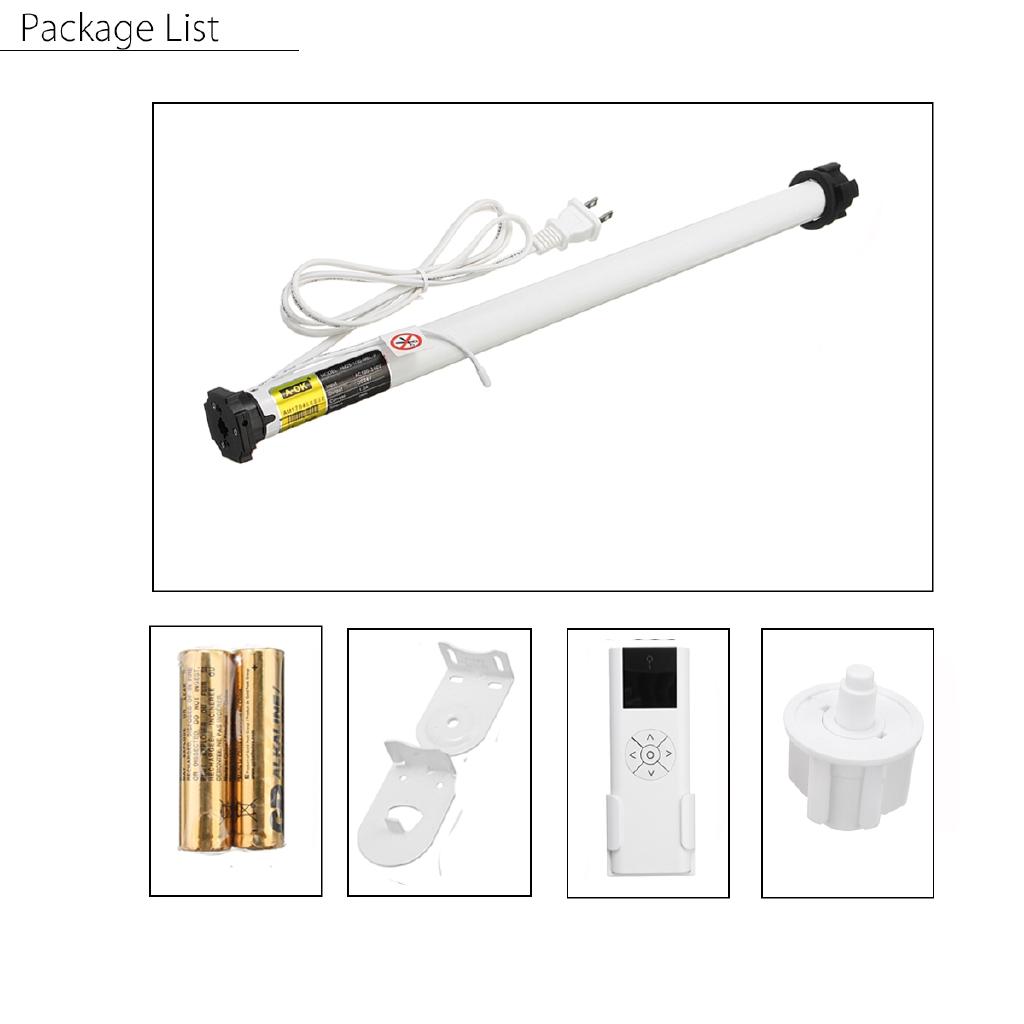 DIY Roller Shade Motor 25MM Electric Blind Tubular Intelligent Remote Control Pleated Blind Tubular Motor Kit AC100-240V