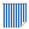 Blue, White and Azure Striped Wallpaper for Living Room and Bedroom 50x1000