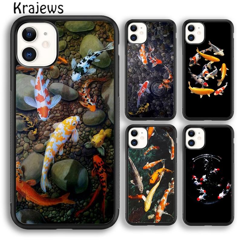 Japanische Koi-Fisch-Kunst Für iPhone 17 Air 16 Handyhülle Abdeckung 15 14 plus 12 13 pro max coque Schale Fundas