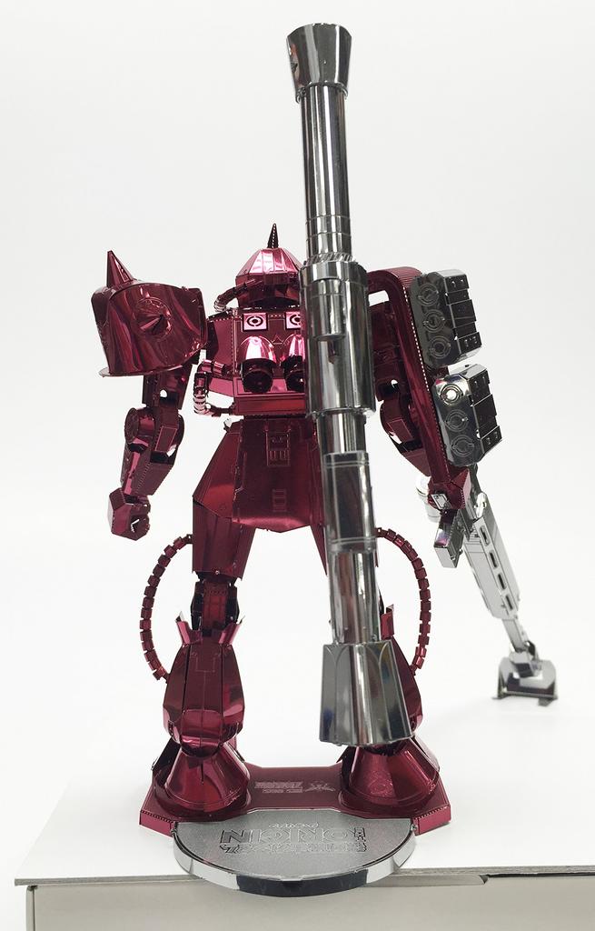Tenyo Metallic Nano Puzzle Mobile Suit Gundam Zaku II Stainless Steel Material No Adhesive Required Thick Laser Processing Craft Project 3D Model
