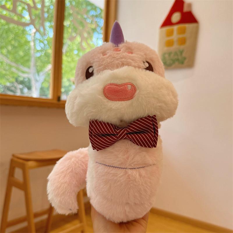 Colored Multi Cute Snake Plush Toy Children Year Of The Snake Mascot Doll Gift