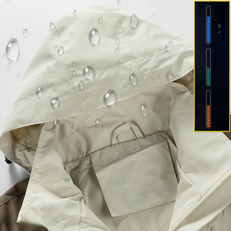 Veste imperméable pour hommes, vêtements de mode pour hommes, nouvelle veste ample à la mode, veste de bloc de couleur, veste d'assaut, vêtements de sport pour hommes
