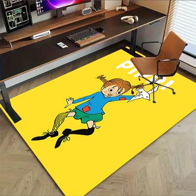 1PC PIPPI LIVING UPON THE RoOF Extra Large Non Slip Floor Carpet, Office, Family, Bedroom, Studio Large Area Rug Indoor Rugs