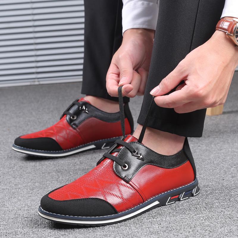 Men Leather Shoes Brand Fashion Business Shoes Male Formal Wedding Party Casual Shoes Genuine Leather Men Loafers Boat Sneakers