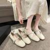 Women's Fashion Versatile Gentle Lady Mary Jane Shoes 2025 Summer and Autumn New French Shallow Mouth Flat-soled Single Shoes