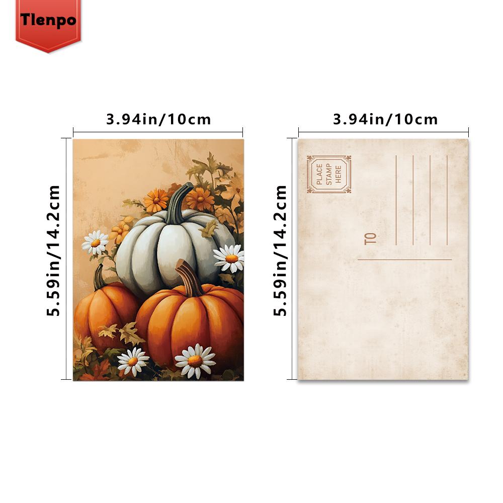 32pcs, Autumn Limited Edition, Harvest Season Postcard, Autumn Fairy Tale Postcard, Wall Sticker, Mailing Card, Greeting Car