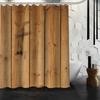 Aangepast Het oude hout, kleurrijk hout Douchegordijn Waterdicht Polyester Stof Aangepast Badkamergordijn Haken