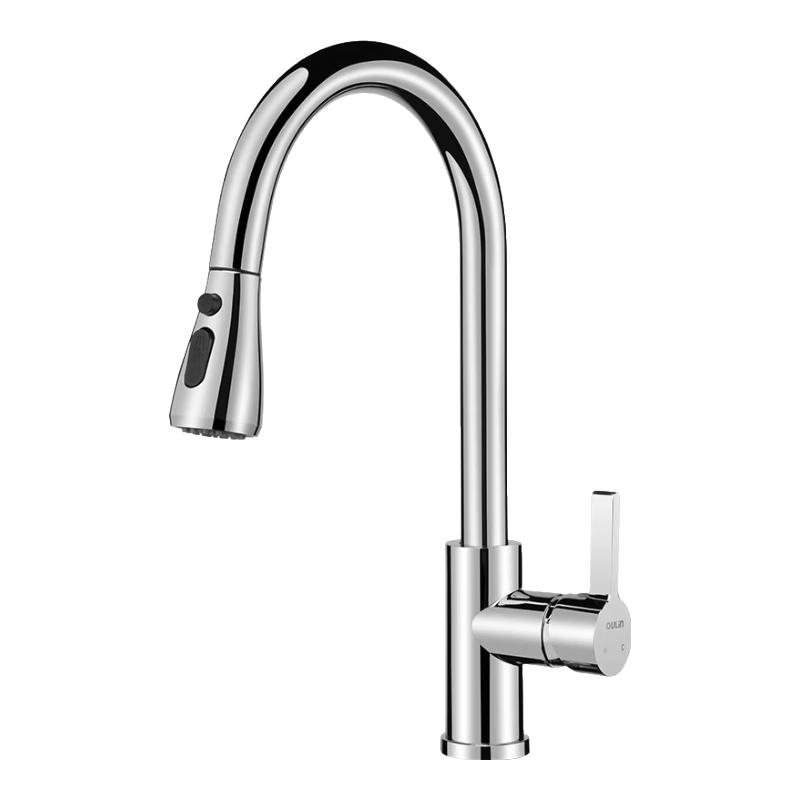 OULIN Single Handle Kitchen Faucet with 360° Swivel