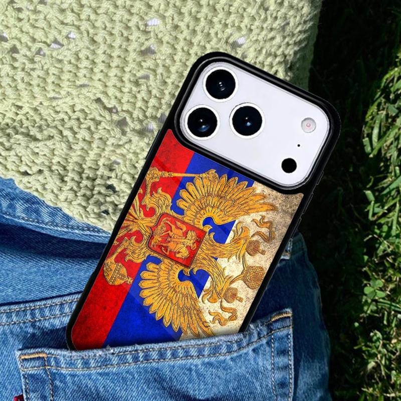 Moscow Russian Flag Bear mobile phone case Compatible with IPhone 17 16 15 14 13 12 11Pro Max 17 Air cover