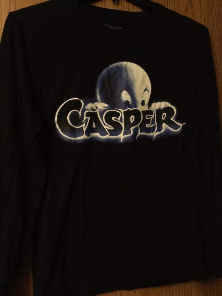 Casper - Motion Picture - Black Shirt - Long Sleeve - S