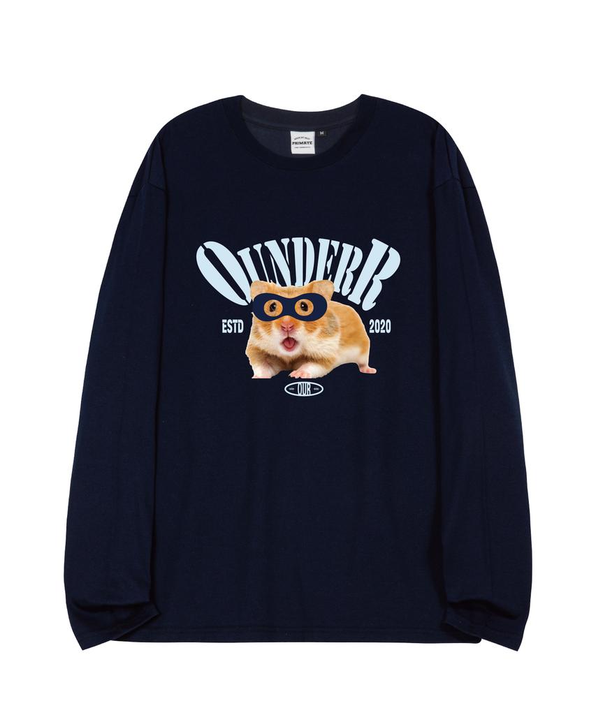 OUNDERR Mask Hamster Oversized Long Sleeve 4 Colors
