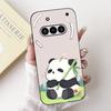 Para Funda Nothing Phone 3A A059 Lindo Dibujo Animado Panda Astronauta Silicona Suave Negro Mate Cubierta Para Nothing Phone3a Pro A059P Fundas