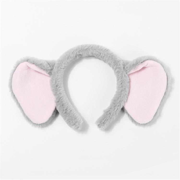 Soft Elephant Plush Headband for Children Fashion Hairpieces Ornament for Makeup Application and Skin Care Routines