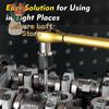 Universal Tap&Extractor Socket Set 1/2'to 1/8'Drive Conversion for M3-M12 Tapping Easy Ratchet Use for Stubborn Screws & Threads