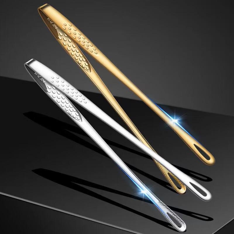 304 Stainless Steel Korean BBQ Food Tongs