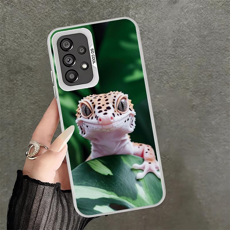 

Lizards Geckos Cute Pet Shockproof Phone Case for Samsung A17 A16 A15 A14 A37 A57 A36 A56 A26 A35 A55 A25 A34 A54 A24 A13 A23 A3 Samsung A57