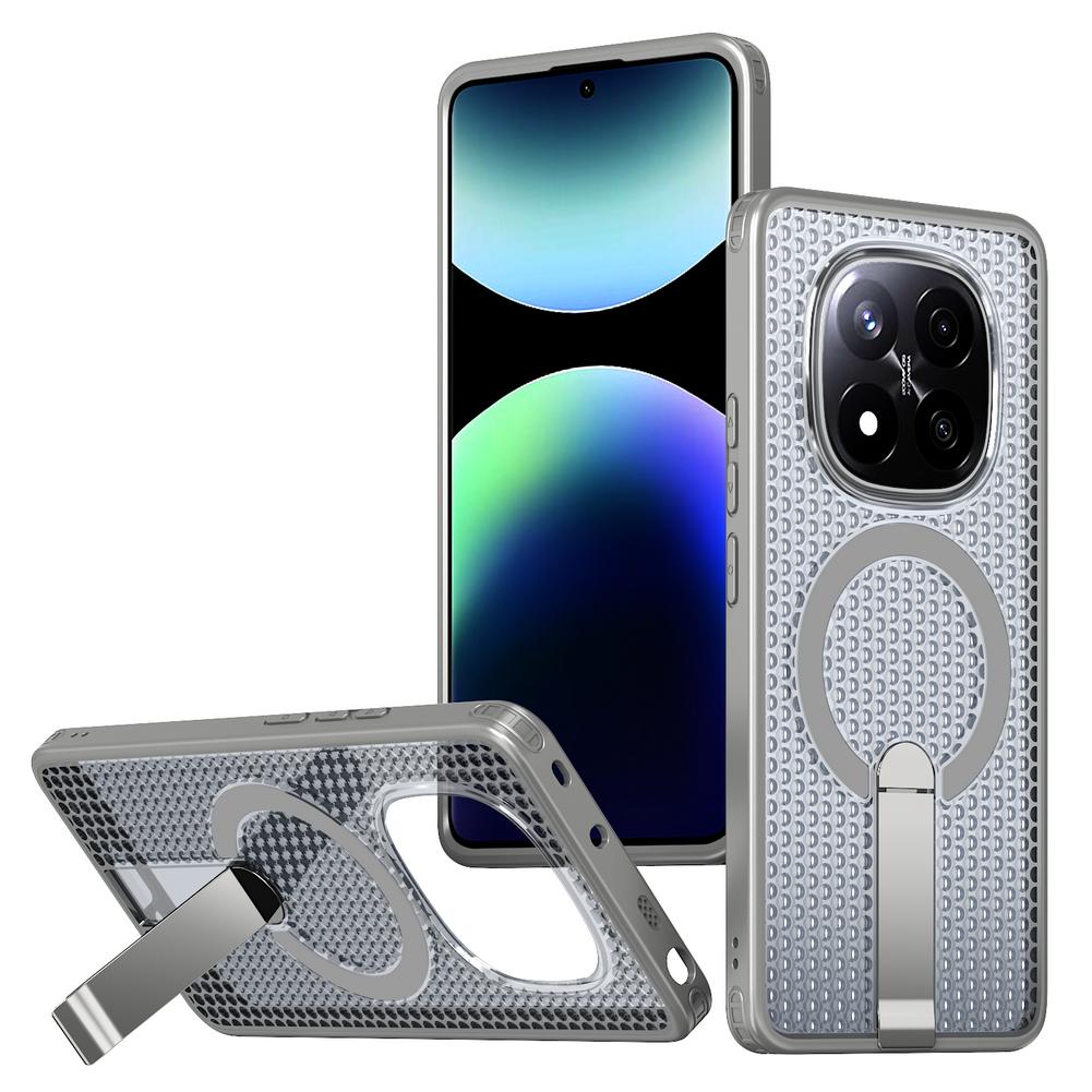 

Honeycomb heat dissipation stand holder magnetic ring case for Xiaomi Redmi Note14 Pro + note 14 Redmi 14c 14R A5 Armor Cover Redmi Note 14 Pro+