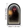 Beleuchteter leuchtender Geisterspiegel Geisterförmiger LED-Wandspiegel Gothic Horror