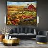 scene of pumpkin farm Digital printing polyester wall hanging tapestry decorative Living room bedrooms Office background gift
