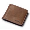 Men's Large Capacity Vertical Bi-fold Money Clip Wallet by Baellerry