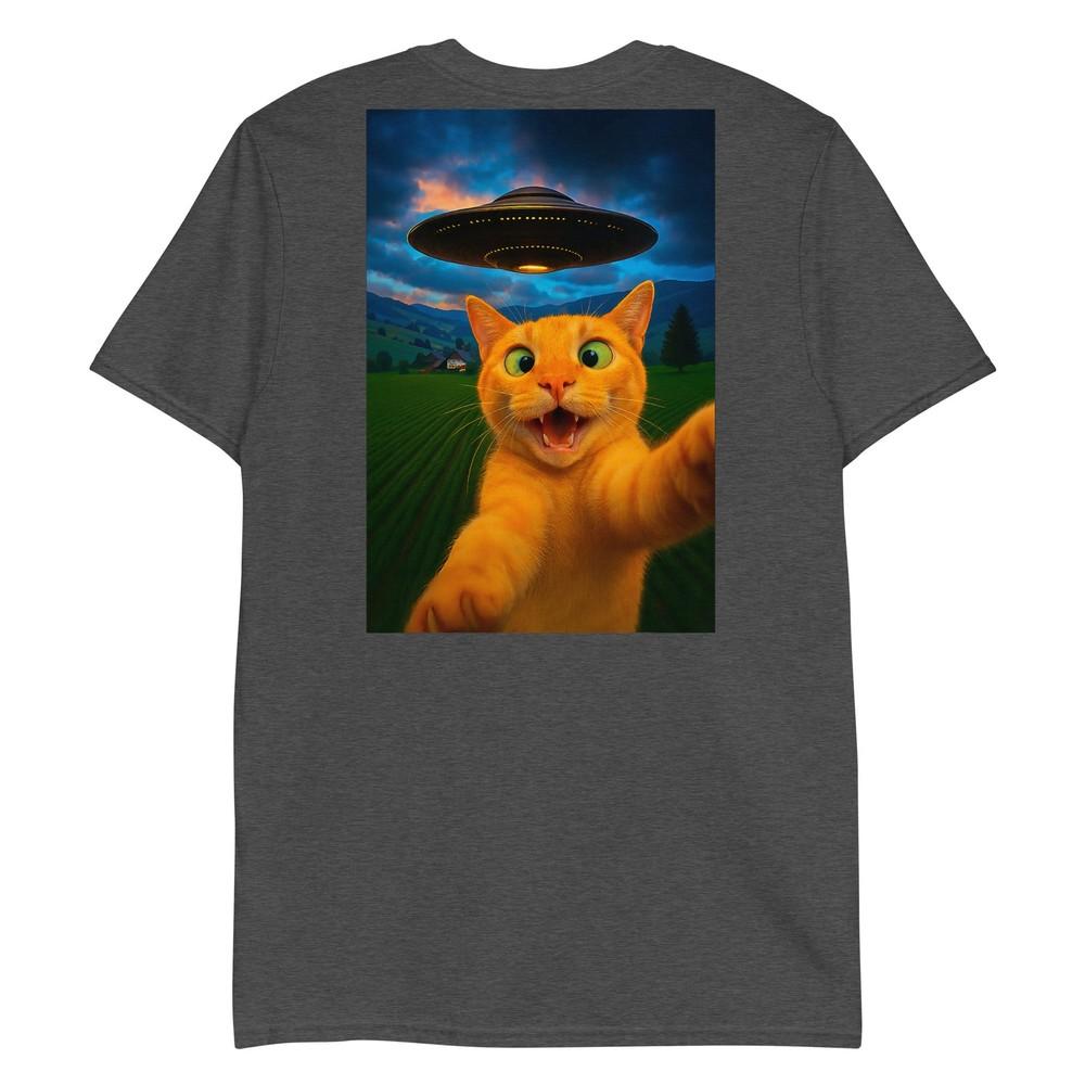 Funny Cat Selfie Ufo Graphic Shirt Unisex Unisex Teens Boys Gift TShirt