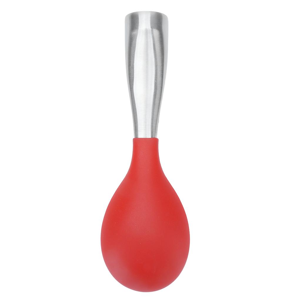 Rice Spoon Silicone Stainless Steel Handle Stick Proof Stand Up Rice Scoop for Home Restaurant