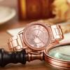 Inlaid rhinestone heart-shaped dial quartz watch, women's strap watch, exquisite dial, clothing accessories