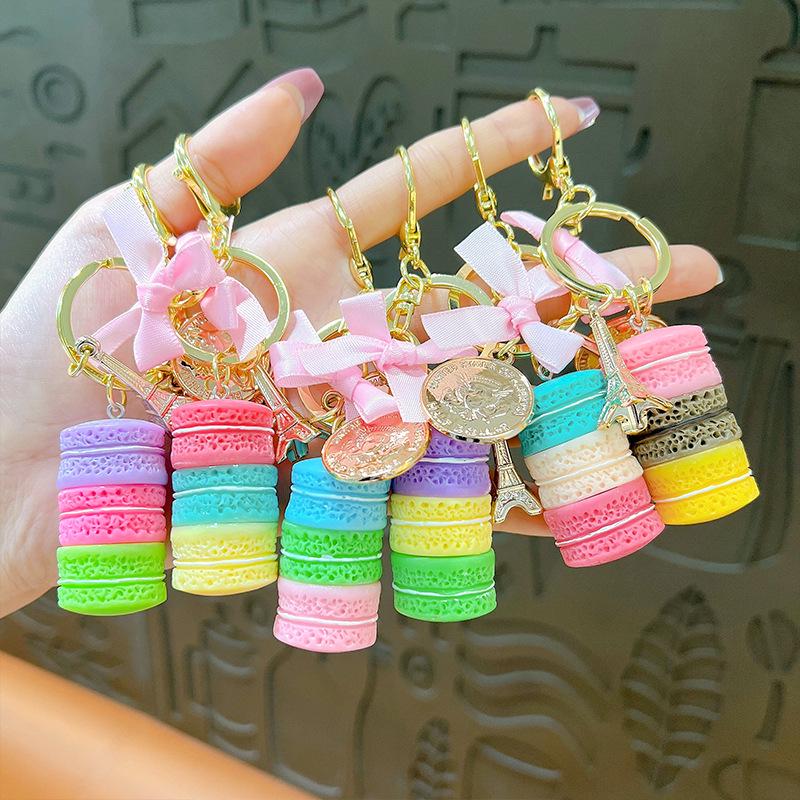 Macaron Dragon Keychain: Cute Creative Backpack Accessory & Best Friend Gift