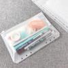 Pastas com Bolsos PVC A4 A5 A6 A7 Pastas com Fecho de Zíper Pastas Transparentes Pasta para Caderno Bolsa Impermeável Sacos para Documentos Bolsa para Documentos