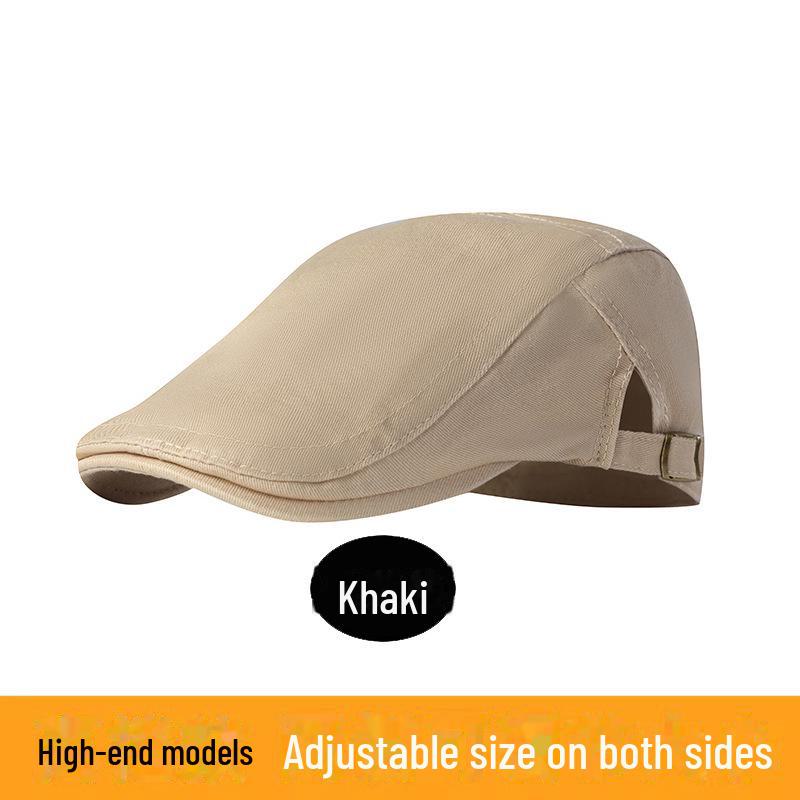 Унисекс хлопковый берет от солнца - модная кепка для шеф-повара и бариста Adjustable хаки
