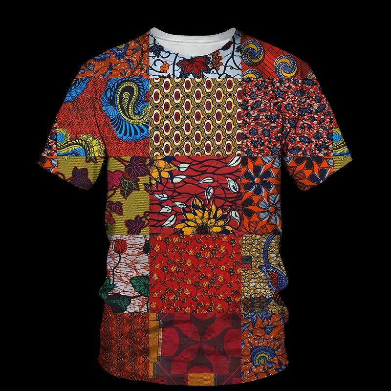 Herren Damen Afrikanische T-Shirts Volksbräuche Ethnisch Stil 3D Gedruckt Mode Übergroß Kurzarm T-Shirt Kinder T-Shirts Oberteile Kleidung