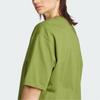 Adidas Originals Lockere Passform Rundhalsausschnitt Kurzarm T-Shirt Damen Oberteile Olivgrün JW5077