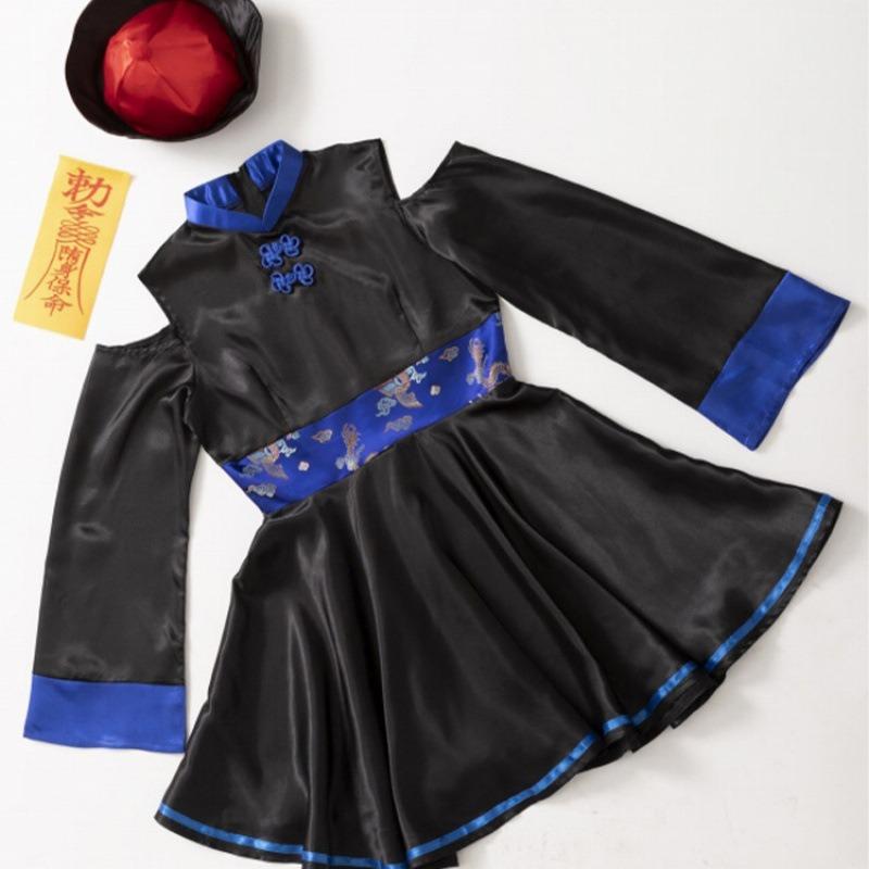 Halloween Costume Zombie Hot Sale Zombie Skull Cheongsam Costume Zombie Dress