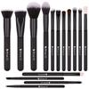 DUcare Makeup Brushes 15Pcs Synthetic Kabuki Makeup Brush Set, Professional Foundation Concealers Powder Blush Blending Face Eye Shadows Brush Sets