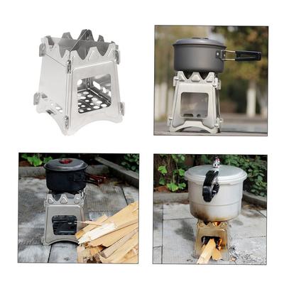 Kompakter Falt-Holzofen für Outdoor-Camping, Kochen, Picknick