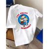 Europäische Größe Herren Minimalistisches Sommer-Kurzarm-T-Shirt im Retro-Amerikanischen Stil, Vielseitig und Trendig mit Aufdruckdesigns