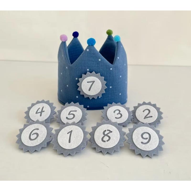 Cotton Crown Props Children Photography Props Photoshoot Birthday Crown Hat Fotografia Accessories Birthday Party Props