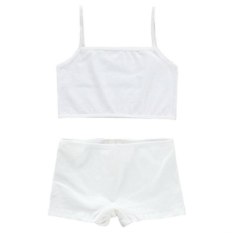 

Комплекты из бюстгальтера и трусиков для молодых девочек Нижнее белье для девочек 12 лет Тренировочный бюстгальтер для молодых подростков Бюстгальтер для подростков one size белый