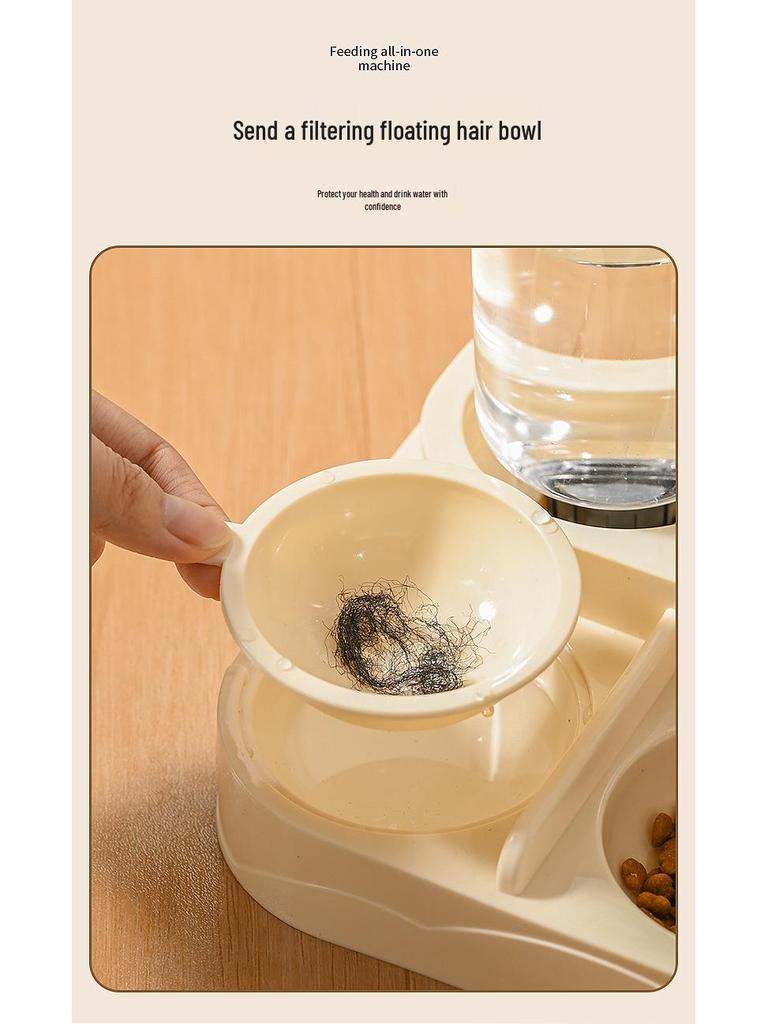 Automatic Double Bowl Cat & Dog Feeder with Drinker